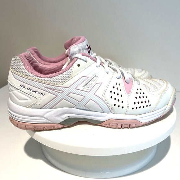 Asics Gel Dedicate Women's White Running Cross Training Sneakers Size 7.5, E557Y - Picture 1 of 13